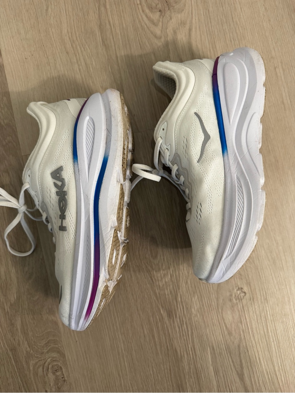 Hoka White Women's Sneakers - Picture 2 of 8